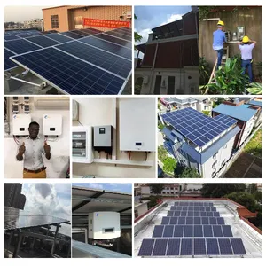 Complete Solar Panel System 3kw 4kw 5kw Household Off Grid Solar Energ System 10kw Hybrid Home Solar Power Energy Storage System