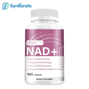 Suplemen Diet OEM NAD+ 1500mg Per Sajian 120 Kapsul Resveratrol Meningkatkan Energi Alami Mendukung Kesehatan Penuaan - Product Image 1