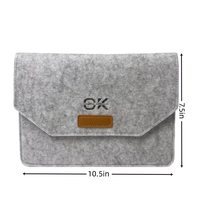 Nouvelle pochette élégante pour ordinateur portable en feutre de 14 pouces, étui pour ordinateur portable, pochette pour documents, avec feutre
