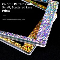 Nouveau produit phare : Brique de cartes de collection PS 35PT, motif holographique éblouissant couleur, effet glace brisée, laser arc-en-ciel