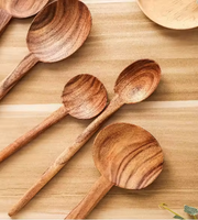 Lot de 7 ustensiles de cuisine miniatures uniques LOMATO en bois, cuillères et spatules écologiques sans BPA pour la vente en gros