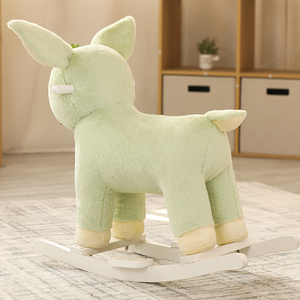 Cheval à bascule animalier Cerf Vert, jouet d'intérieur, idéal comme cadeau de Noël - Product Image 4