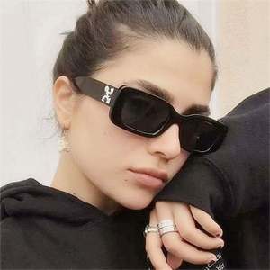 Gafas de Sol Cuadradas Retro de Moda para Mujer con Logotipo Personalizado, Gafas de Sol Rectangulares Pequeñas con Protección UV400 - Product Image 1