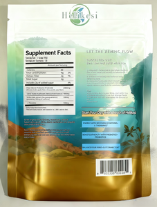 Thé instantané en poudre de marque privée, extrait de yerba mate en poudre avec prébiotiques, enzymes digestives, santé intestinale, 20 portions par sachet - Product Image 3