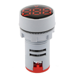 Mini Digital Voltmeter 22mm Rund DC 6-100V Volt Spannungsmesser Monitor Leistungs-LED-Anzeige Kontrollleuchte - Product Image 4