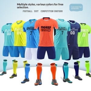 Traje de Fútbol Deportivo de Verano, Compra en Grupo, Unisex, Adulto, Manga Corta, Estampado, Traje de Entrenamiento, Uniforme de Equipo de Competición para Estudiantes - Product Image 1