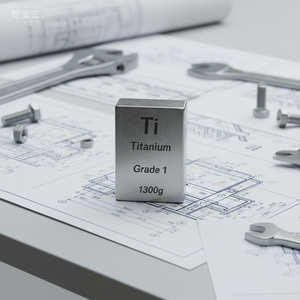 Plaque de titane massif laminé à froid de luxe pour investissement, 1 kg, GR1, marque TGS, pureté 99,5%, épaisseur 40 mm, largeur 55 mm - Product Image 5