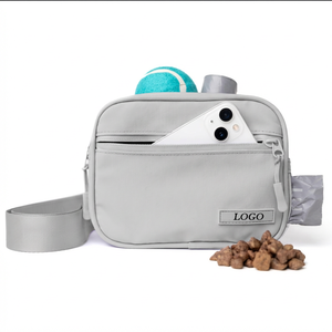 Sac banane unisexe ODM élégant avec logo personnalisé, fermeture éclair Oxford, pochette pour friandises d'entraînement pour chien, sac bandoulière pour promenade canin, sac pour sacs à déjections canines - Product Image 2