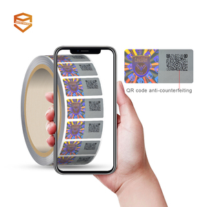 Printer <span class=keywords><strong>Label</strong></span> Stiker Kode QR Hologram Anti-Pemalsuan dengan Lapisan Gosok Premium untuk Kemasan - Product Image 1