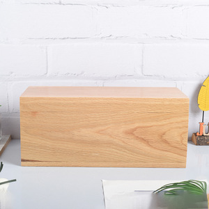 Caja de madera con tapa abatible, color madera natural, rectangular, hecha a mano, para almacenamiento de botellas de vino, embalaje, fábrica Caoxian, artesanía. - Product Image 4