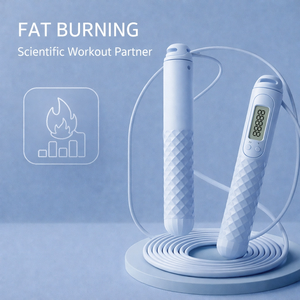 <span class=keywords><strong>Corde</strong></span> à <span class=keywords><strong>sauter</strong></span> intelligente améliorée - Compteur de <span class=keywords><strong>fitness</strong></span> précis en PVC lesté pour la perte de poids - Product Image 2