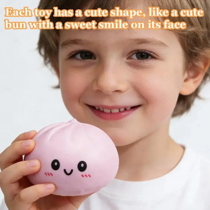 Balle anti-stress sensorielle à presser, en forme de boulette scintillante et colorée, jouet de simulation alimentaire, squishy, cadeau - Product Image 2