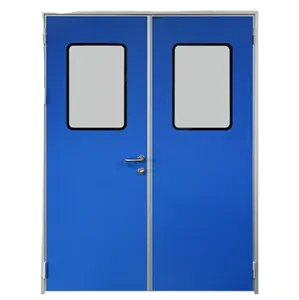 High Quality Pharmaceutical factory hermetic door GMP Modular Clean Room Steel Door