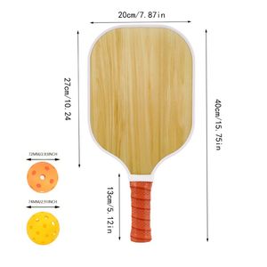 ชุดไม้พายพิกเกิลบอลแบบพกพา น้ำหนักเบา ดีไซน์สี OEM แกนใยแก้วรูปทรงรังผึ้ง 16 มม. พร้อมด้ามจับกันลื่น พร้อมกระเป๋า - Product Image 2