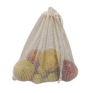 Sacchetti per Pane Personalizzati, Sacchetti Riutilizzabili per Imballaggio, Sacchetti Ecologici <span class=keywords><strong>in</strong></span> Cotone con Cordoncino per Frutta e Verdura - Product Image 2