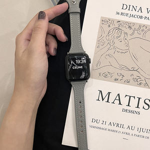 สายนาฬิกาหนังแท้ลายลิ้นจี่สี <span class=keywords><strong>Starlight</strong></span> สำหรับ <span class=keywords><strong>S8</strong></span>รุ่น S7 - Product Image 6