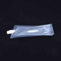 Pochette à bec verseur multi-tailles en PE/PET, transparente, anti-fuite, pour emballage alimentaire (lait, jus, eau, boissons liquides)