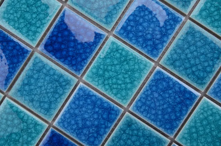 decorative mexican discount blue and green 6x6 porcelain pool tile