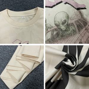 Camiseta Oversize Boxy para Hombre, Estilo Vintage High Street, 100% Algodón de 250g, Impresión Digital, Venta al por Mayor Directa de Fábrica - Product Image 3