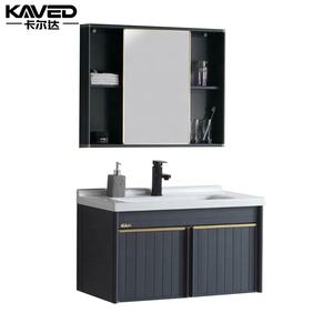 Tocador moderno de lujo con montaje en pared, tocador de <span class=keywords><strong>baño</strong></span> con un solo lavabo - Product Image 2