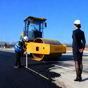 Compacteur à deux roues de petite taille fabriqué en Chine, rouleau compresseur vibratoire pour routes, 1,5 à 2 tonnes, moteur diesel, pompe HYDAC, moteur Kama, double entraînement, haute efficacité - Product Image 1