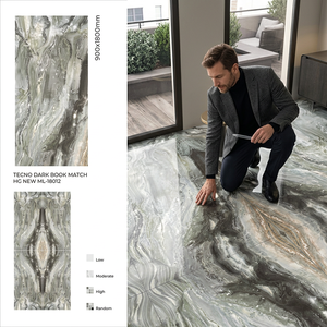 Azulejos de porcelana esmaltada Statuario de 900x1800 mm con acabado mate/brillante para interiores de alta gama, losas de piedra sinterizada cerámica. - Product Image 4