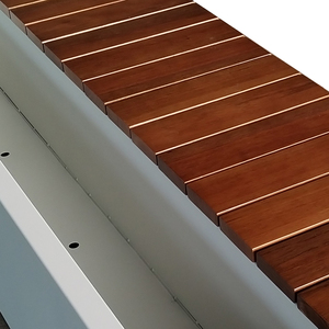 Tùy Chỉnh Ngoài Trời Gỗ Băng Ghế Mạ Kẽm Kim Loại Vườn Đường Phố Băng Ghế Dự Bị Trồng Hộp Cho Công Viên Mall Đường Phố Trung Tâm Thương Mại Đồ Nội Thất Chỗ Ngồi Ghế - Product Image 3