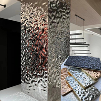 Revêtement mural ignifuge et imperméable en panneau de bambou décoratif pour bâtiments commerciaux, panneau mural métallique ignifuge, article très demandé