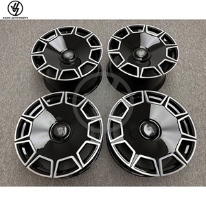 Rines Personalizados de Aleación de Aluminio Forjado con Múltiples Radios, Acabado Negro para Rolls Royce Phantom, Cullinan, Ghost, Dawn, 20-24 Pulgadas, 1 Año de Garantía - Product Image 5