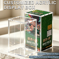 Boîtier de présentation en acrylique pour One Piece Booster Box, personnalisé, 5 mm, transparent, protection UV, anti-poussière, moderne, pour TCG ETB SPC UPC