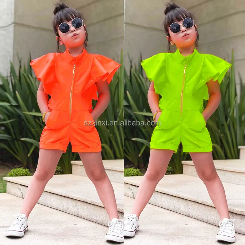 New Bodysuit Fashion Casual Sleeveless Tank Top Girls' Solid Color Bodysuit ins Style kids Sexy Solid Jumpsuit