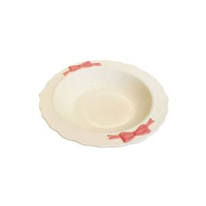 SYL lindo pequeño corazón femenino vajilla de cerámica arco plato hondo taza para pastel de arroz <span class=keywords><strong>dieta</strong></span> para plato de hogar - Product Image 5