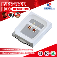 Puce LED SMD 2835 450nm 660nm 730nm 0,2W 0,5W 1W Spectre Complet pour Éclairage de Croissance des Plantes en Horticulture