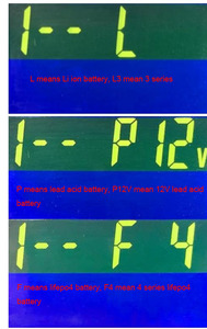 Chì axit Lithium Pin điện áp công suất chỉ số hiển thị 12V 24V 36V 48V 60V 72V vôn kế nhiệt độ Meter Tester JS-C35 - Product Image 6