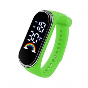 Venta Directa de Fábrica, Reloj Deportivo Digital LED Ovalado de ABS con Diseño Kawaii para Hombre, con Cierre de Pulsera - Product Image 4