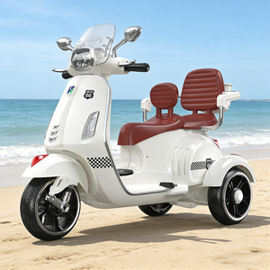 Voiture jouet télécommandée à double moteur, moto électrique pour enfants, musique Bluetooth, <span class=keywords><strong>tricycle</strong></span> <span class=keywords><strong>en</strong></span> plastique rechargeable pour tout-petits de 2 à 8 ans - Product Image 1