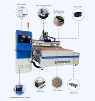 Machine de gravure CNC 3 axes HSR 1325 1328 1530 2030 avec ATC, routeur NC Studio et moteur à engrenages pour portes d'armoires de cuisine et meubles