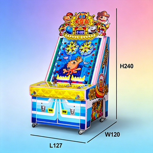 S.Q.F per Giochi Arcade per Bambini, Luci LED Lampeggianti, Batteria Ricaricabile, Inglese, 2 Giocatori, Costruzione in Plastica e Metallo - Product Image 2