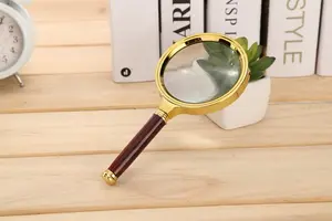 Hd 10x Reading Hand-held Jewelry Jade Identification 70mm Magnifying Glass Optical Instruments