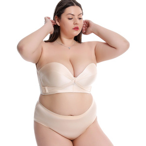 <span class=keywords><strong>Soutien</strong></span>-<span class=keywords><strong>gorge</strong></span> sans bretelles grande taille pour femme, avec boucle latérale croisée sur le devant, push-up sans armatures, liftant, confortable, sexy, bralette grande taille - Product Image 4