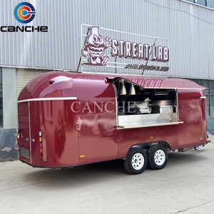 Proveedor Chino de Carritos de Comida Móviles de 5.5m para Exteriores, Camión de Comida Rápida, Remolque de Comida de Acero Inoxidable, Multifuncional - Product Image 1