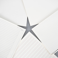 A5/B5 papier à feuilles mobiles rechargeable-pages vierges/grille/ligne pour cahier à feuilles mobiles, écriture de journal de bureau scolaire, planificateur d'agenda