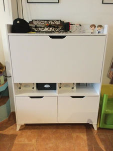 Factory Direct Portable Modern <span class=keywords><strong>Slim</strong></span> Multifunktion aler Holzklapp-Sekretär für Jugendliche - Product Image 5