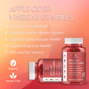 Gummies véganes au vinaigre de cidre de pomme, prix usine OEM, pour ventre plat, détox, complément alimentaire pour le corps, supplément de fibres alimentaires - Product Image 3