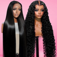 Peluca frontal transparente de cabello humano 13x6 con ondas sueltas profundas, pelucas frontales de encaje con ondas sueltas profundas, peluca con ondas sueltas profundas estilo Ombre