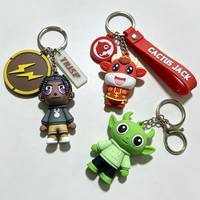Porte-clés en caoutchouc souple personnalisé de haute qualité, porte-clés en silicone avec figurine personnalisée, porte-clés en PVC souple personnalisé, porte-clés 3D