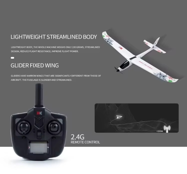 Wltoys XK A800 Foam EPO 5CH Electric RC Glider Plane RTF 2.4Ghz