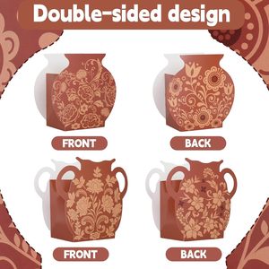 12 Platos <span class=keywords><strong>de</strong></span> Barro Mexicanos Cielito Lindo, Decoración para Fiestas, Florero, Centro <span class=keywords><strong>de</strong></span> Mesa, Caja <span class=keywords><strong>de</strong></span> Regalo <span class=keywords><strong>de</strong></span> Papel Mexicano para Bodas y Fiestas - Product Image 4