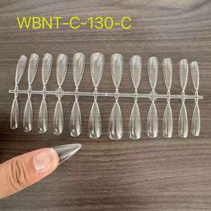 504 Uds. Ataúd <span class=keywords><strong>de</strong></span> etiqueta privada Stiletto cubierta completa transparente Gel suave X Puntas <span class=keywords><strong>de</strong></span> gelatina Prensa en tipo - Product Image 2