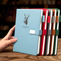 Carnet A5 en Cuir PU 160 Pages, Agenda Rigide avec Fermeture Magnétique, Pages Réglées Résistantes à l'Eau, Mini Calendrier et Vue Hebdomadaire. Idéal pour Étudiants